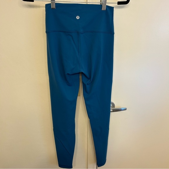 lululemon athletica Wunder Train 28” Teal Size 6 Fast Drying High Rise - Picture 6 of 8